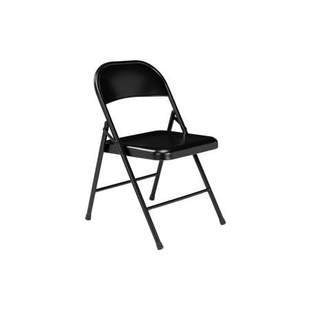 National Public Seating Interion Folding Chair, Steel, Black INT-910